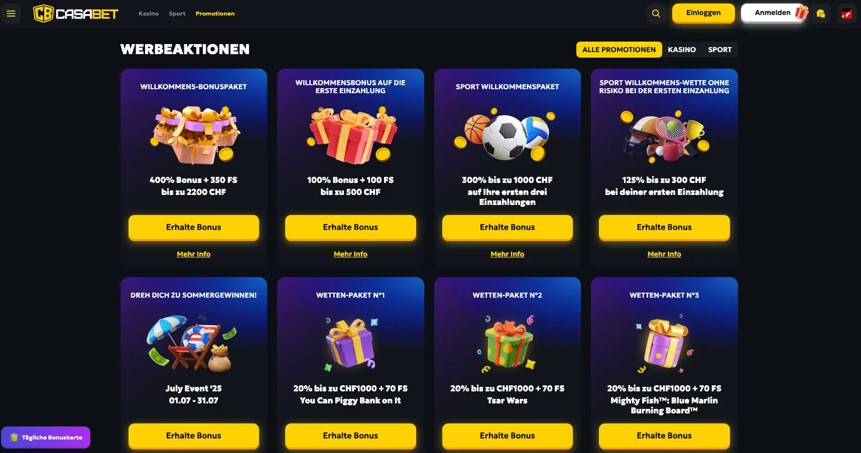 Casabet Bonus