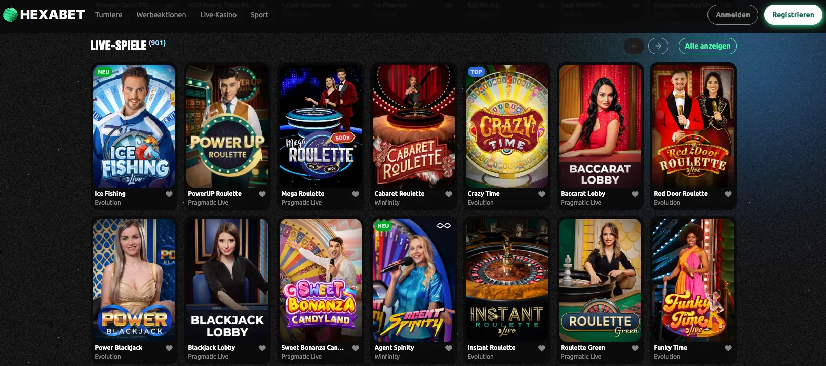 Hexabet Live Casino