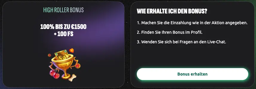 High Roller Bonus