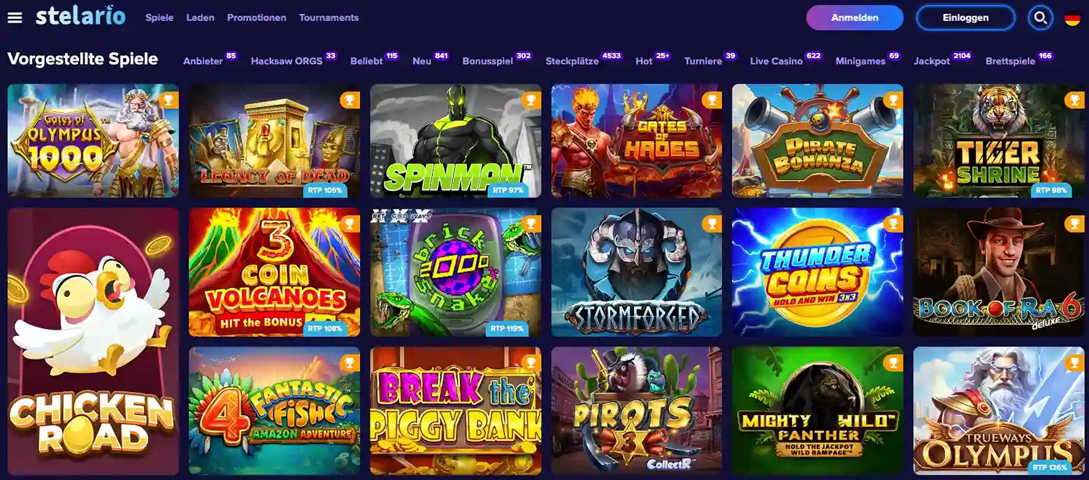 stelario spiele