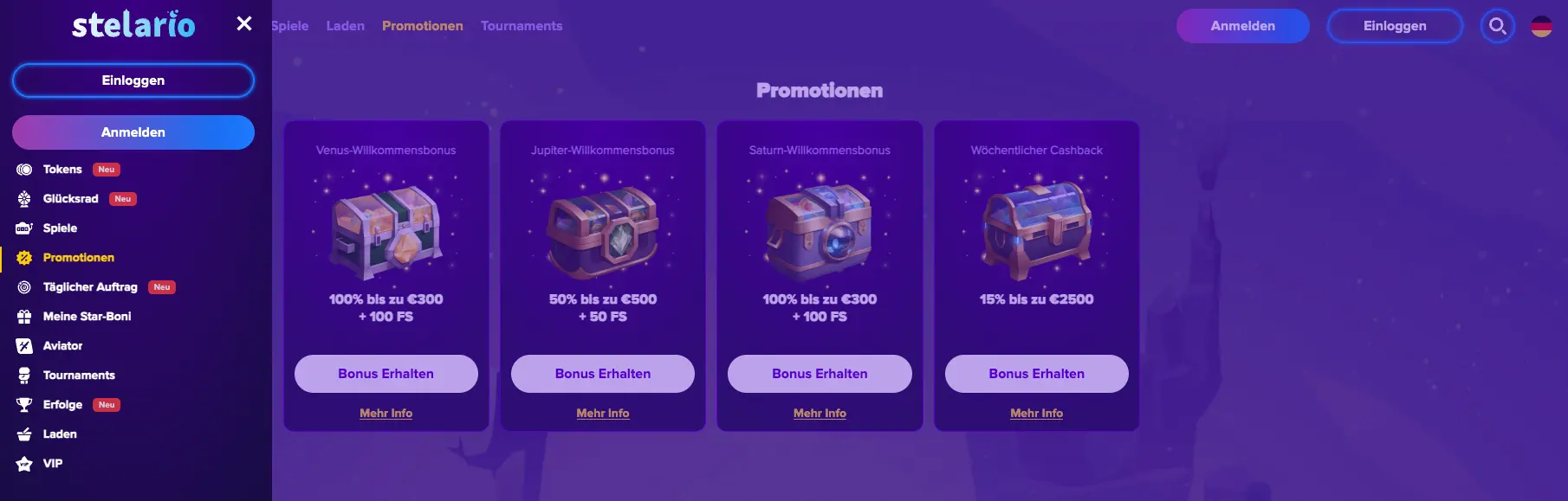 Stelario bonus